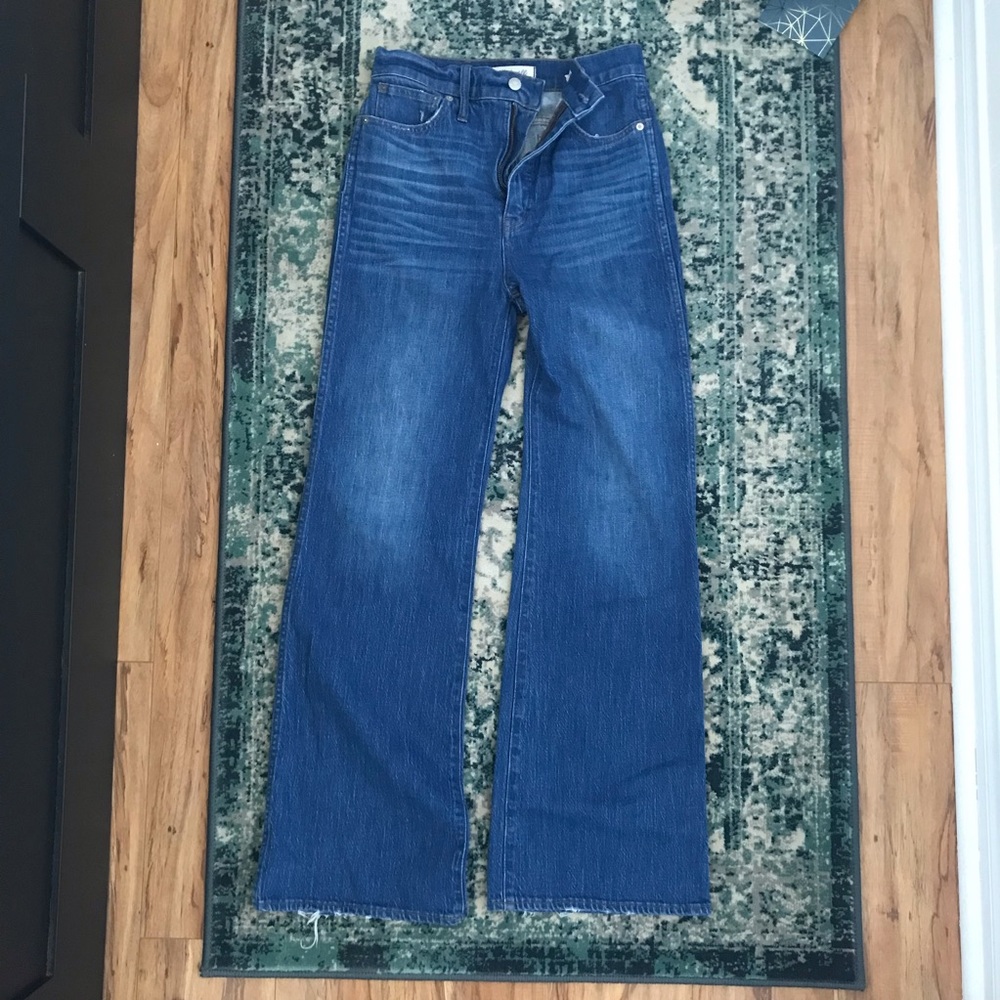 Madewell Flare indigo wash jeans